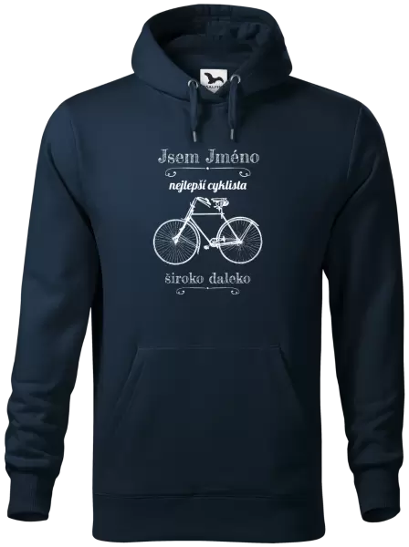 Pánská mikina Jsem nejlepší cyklista široko daleko