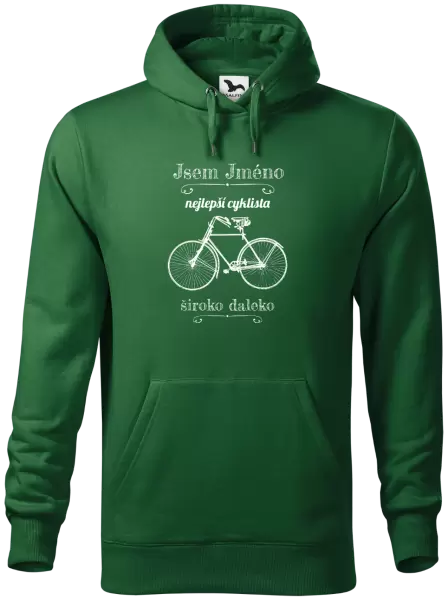 Pánská mikina Jsem nejlepší cyklista široko daleko