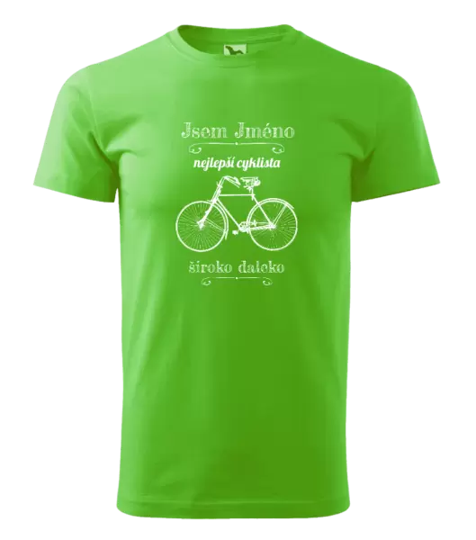 Pánské tričko Jsem nejlepší cyklista široko daleko
