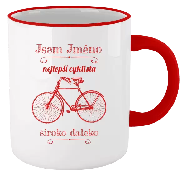Hrnek Jsem nejlepší cyklista široko daleko