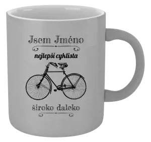 Metalický hrnek Jsem nejlepší cyklista široko daleko