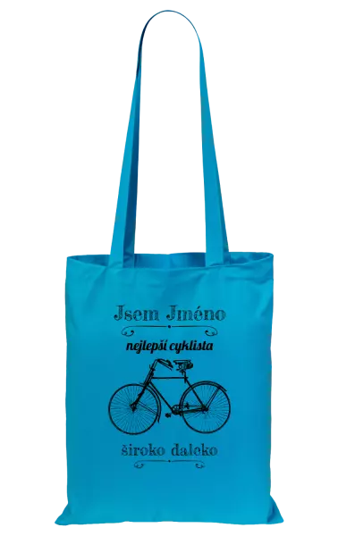 Látková taška Jsem nejlepší cyklista široko daleko