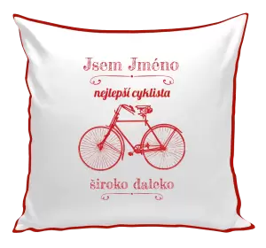 Polštář Jsem nejlepší cyklista široko daleko