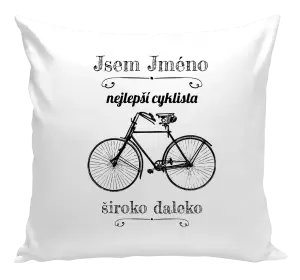 Polštář Jsem nejlepší cyklista široko daleko