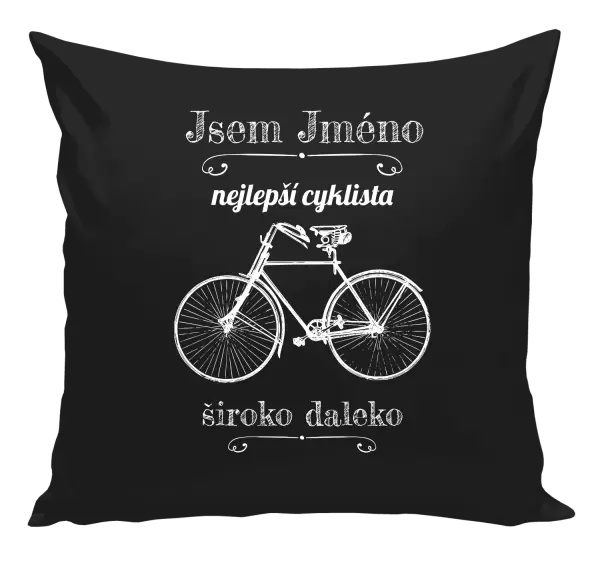 Polštář Jsem nejlepší cyklista široko daleko