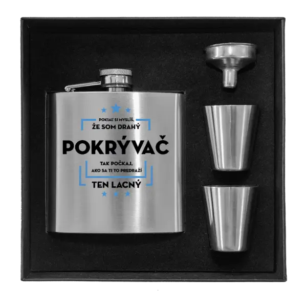 Ploskačka v krabičke Pokiaľ si myslíš, že som drahý - pokrývač