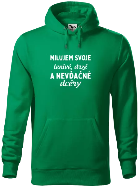 Pánska mikina Milujem svoje lenivé, drzé a nevdačné dcéry