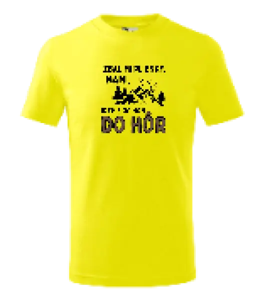 Detské tričko Mami zbal mi plienky - hory