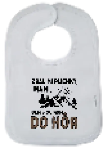 Detský podbradník Mami zbal mi plienky - hory