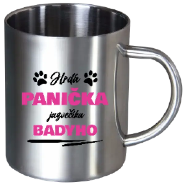 Nerezový hrnček Hrdá panička