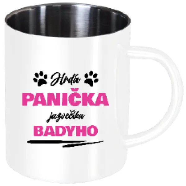 Nerezový hrnček Hrdá panička