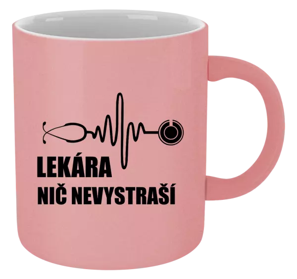 Hrnček metalický Lekára nič nevystraší