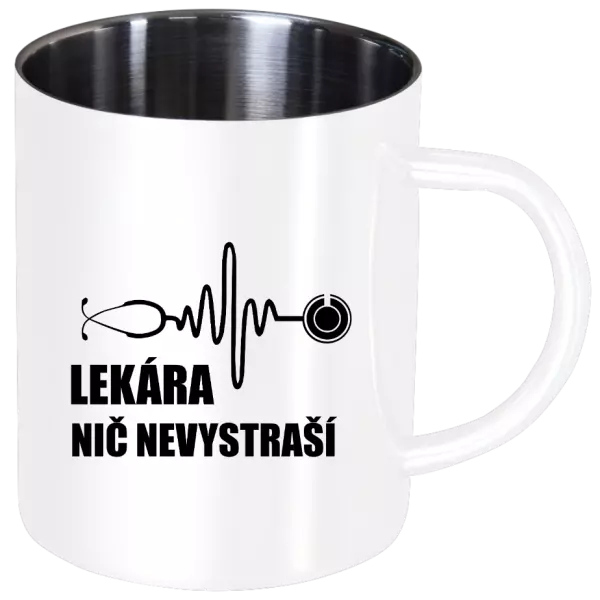Nerezový hrnček Lekára nič nevystraší