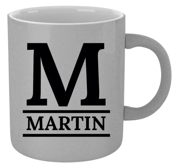 Hrnček metalický Monogram