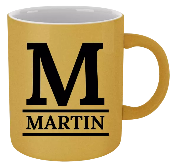 Metalický hrnek Monogram