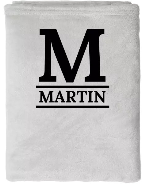 Mikroplyšová deka Monogram