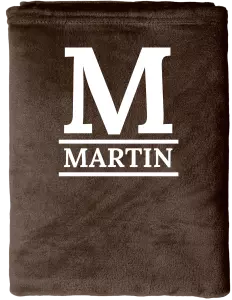 Deka mikroplyš (150x200 cm) Monogram