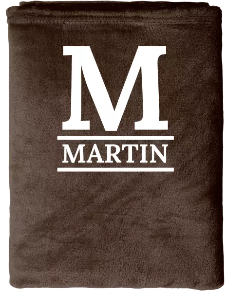 Deka mikroplyš (150x200 cm) Monogram