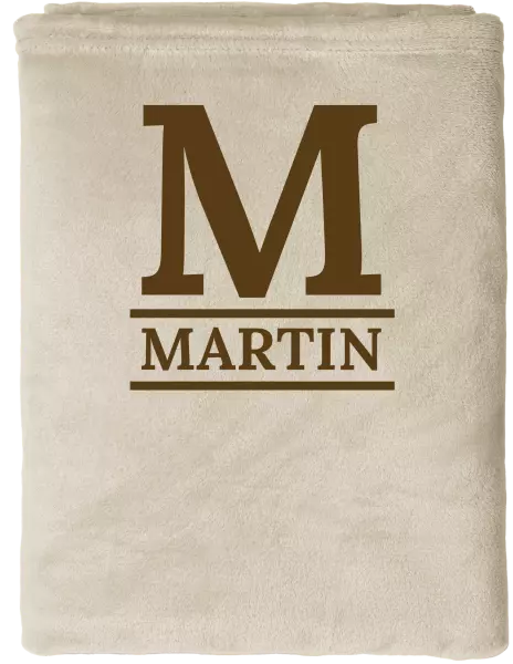 Deka mikroplyš (150x200 cm) Monogram