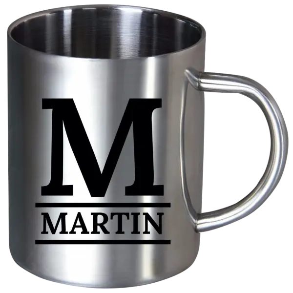 Nerezový hrnček Monogram