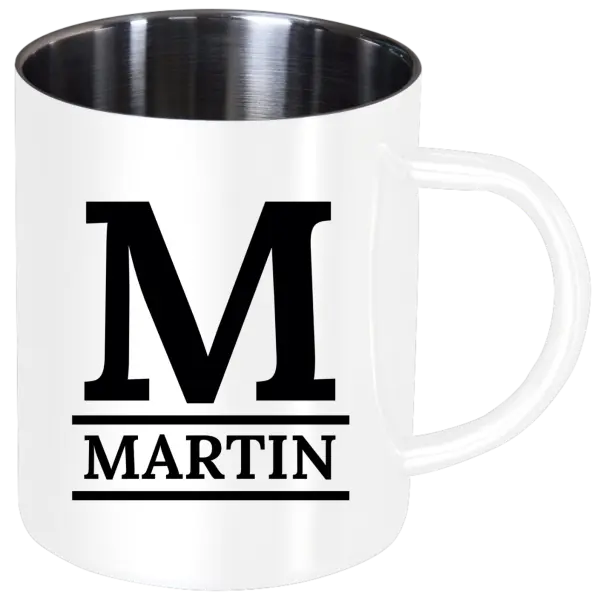 Nerezový hrnek Monogram