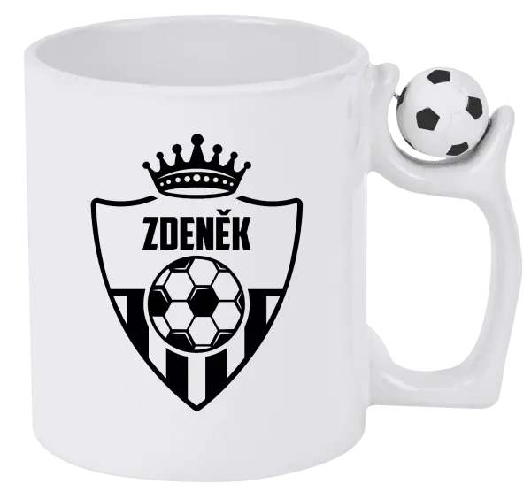 Hrnek Fotbalový znak s korunkou