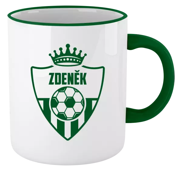 Hrnek Fotbalový znak s korunkou
