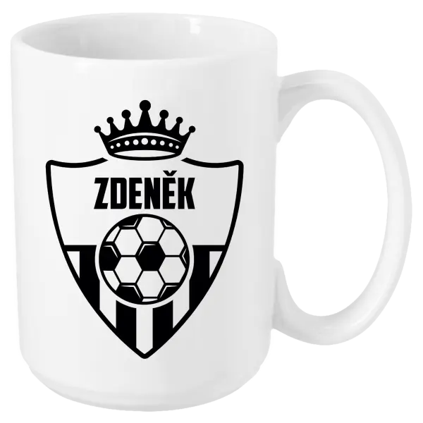 Hrnek Fotbalový znak s korunkou