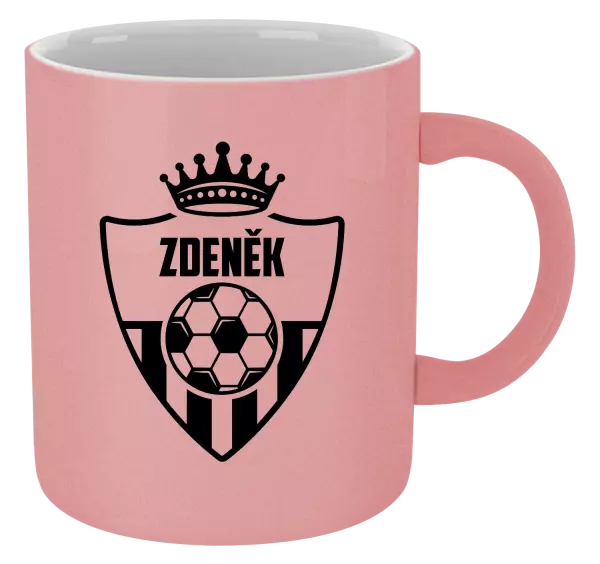 Hrnček metalický Futbalový znak s korunkou