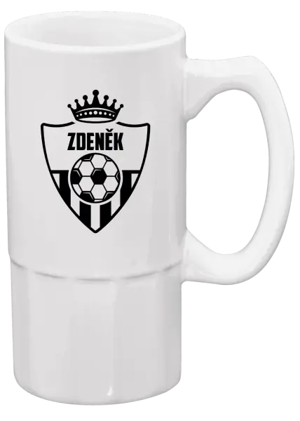 Půllitr Fotbalový znak s korunkou