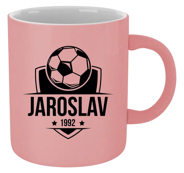 Metalický hrnek Fotbalový znak s rokem narození