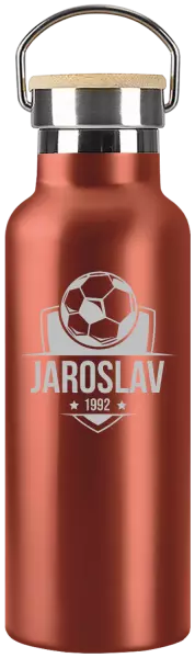 Termofľaška Futbalový znak s rokom narodenia
