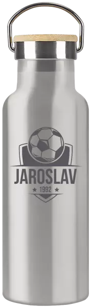 Termofľaška Futbalový znak s rokom narodenia