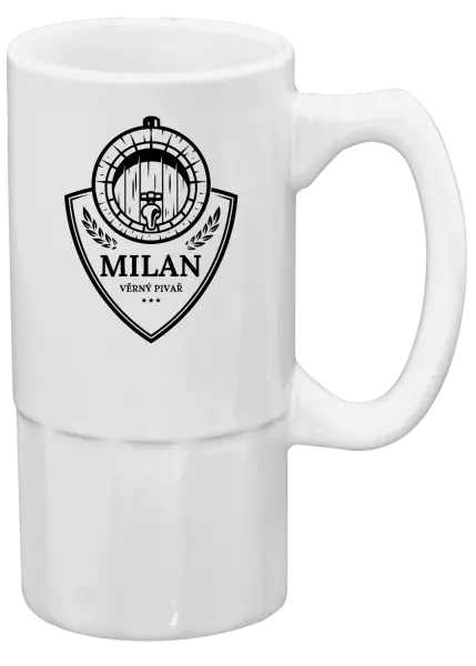 Půllitr Věrný pivař se jménem