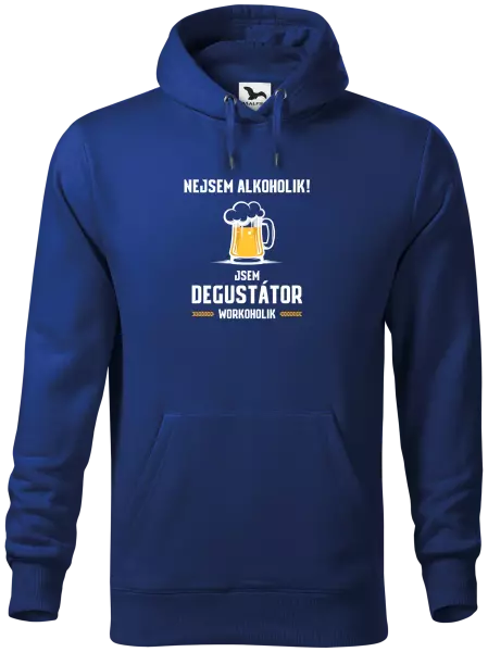 Pánská mikina Nejsem alkoholik! Jsem degustátor workoholik