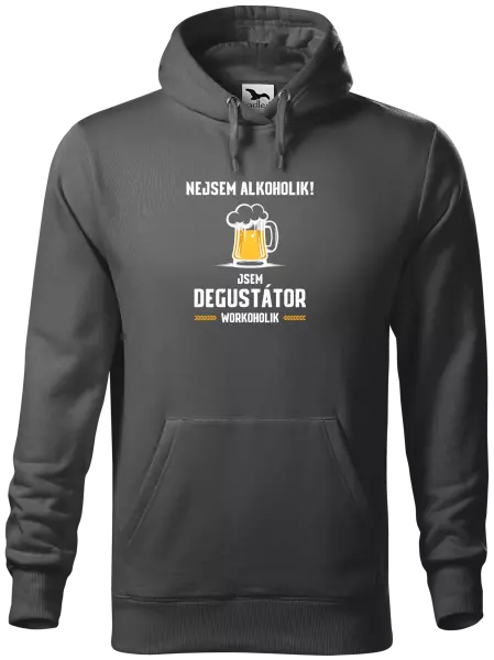 Pánská mikina Nejsem alkoholik! Jsem degustátor workoholik