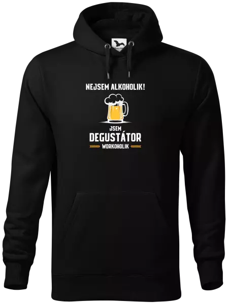 Pánská mikina Nejsem alkoholik! Jsem degustátor workoholik