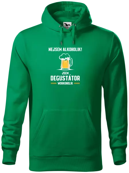 Pánská mikina Nejsem alkoholik! Jsem degustátor workoholik