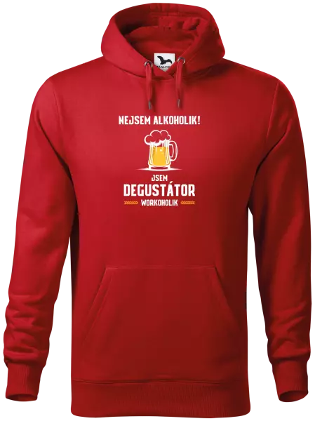 Pánská mikina Nejsem alkoholik! Jsem degustátor workoholik