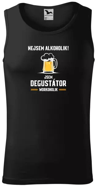 Pánské tílko Nejsem alkoholik! Jsem degustátor workoholik