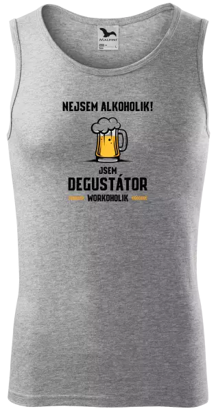 Pánské tílko Nejsem alkoholik! Jsem degustátor workoholik