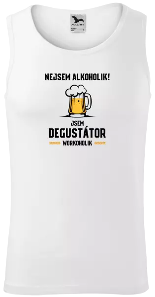 Pánské tílko Nejsem alkoholik! Jsem degustátor workoholik