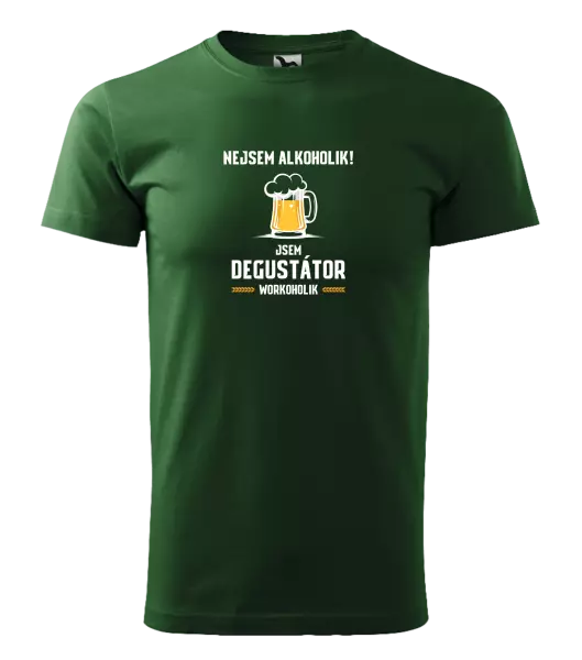 Pánské tričko Nejsem alkoholik! Jsem degustátor workoholik