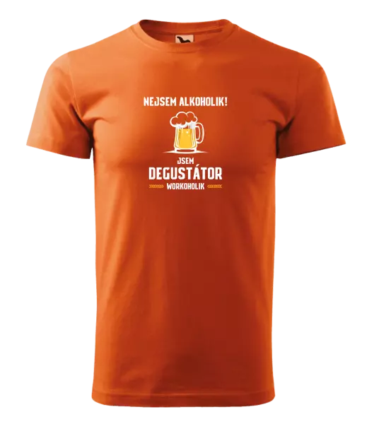 Pánské tričko Nejsem alkoholik! Jsem degustátor workoholik