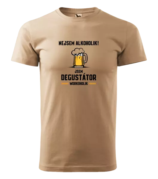 Pánské tričko Nejsem alkoholik! Jsem degustátor workoholik