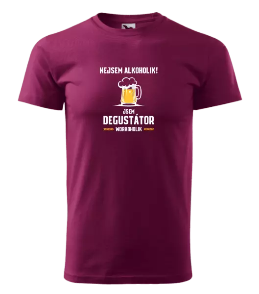 Pánské tričko Nejsem alkoholik! Jsem degustátor workoholik