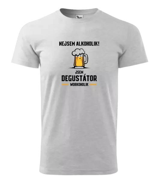 Pánské tričko Nejsem alkoholik! Jsem degustátor workoholik