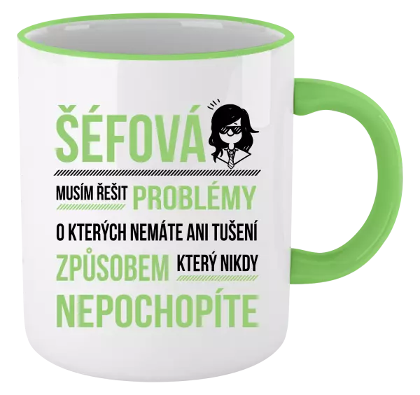 Hrnek Musím řešit problémy - šéfová
