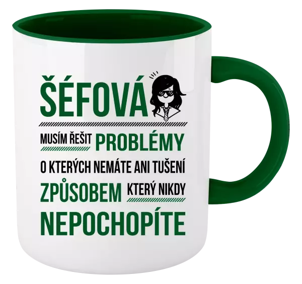 Hrnek Musím řešit problémy - šéfová
