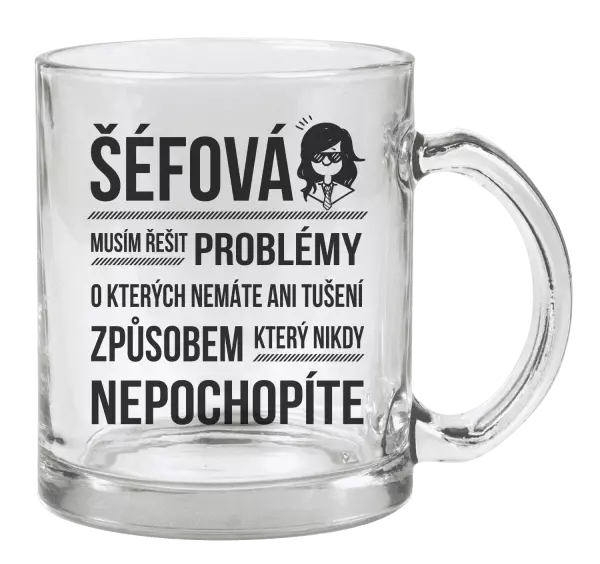 Hrnek Musím řešit problémy - šéfová